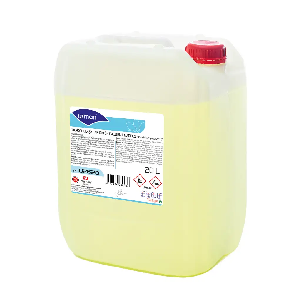 Uzman '' Hidro'' Bulaşıklar İçin Ön Daldırma Maddesi- Protein ve Nişasta Çözücü