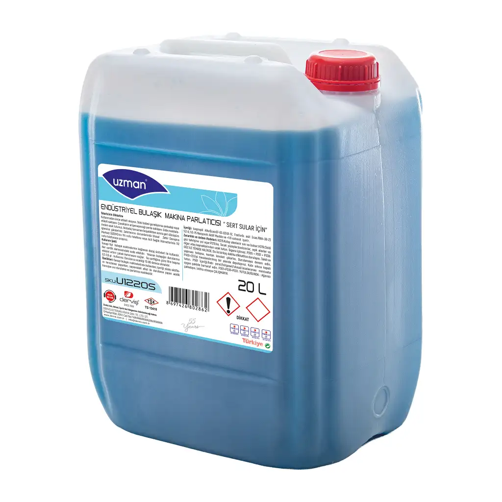 Uzman Endüstriyel Bulaşık Makina Parlatıcısı '' Sert Sular İçin''